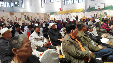 著名画家陈永刚出席成都、眉山七区(市、县)书画联展会