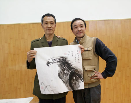 著名画家陈永刚出席成都、眉山七区(市、县)书画联展会