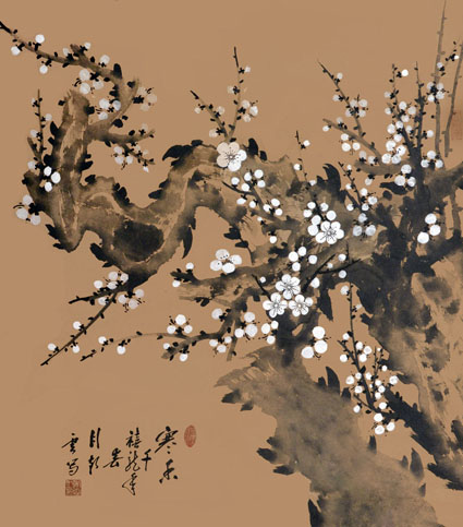 寒香千禧龙年春 70×68cm