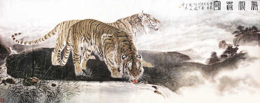 《傲视苍穹》145cm×360cm