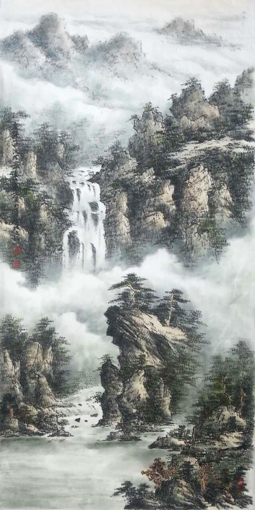 张文山作品5 泉声一曲流不尽