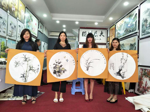 安石阁画廊成功举办现场交流笔会