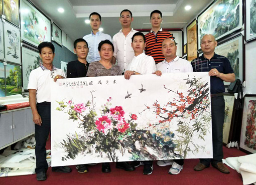 安石阁画廊成功举办现场交流笔会