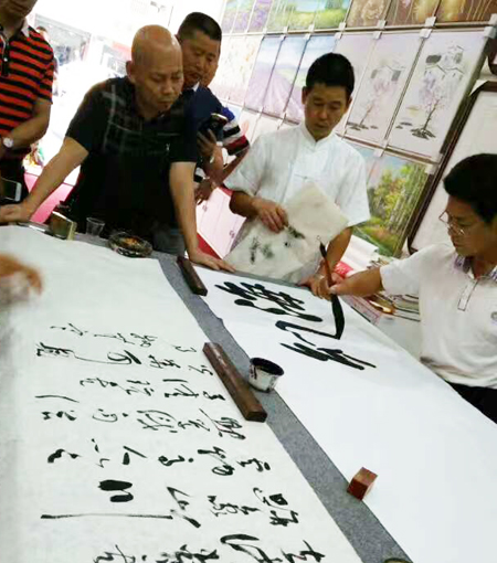 安石阁画廊成功举办现场交流笔会