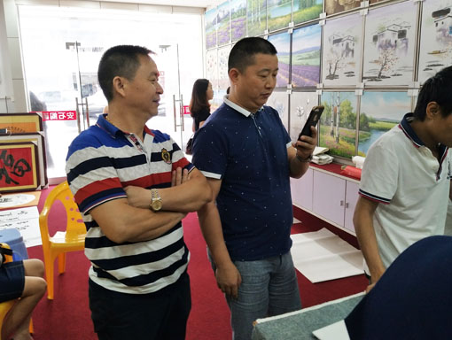 安石阁画廊成功举办现场交流笔会