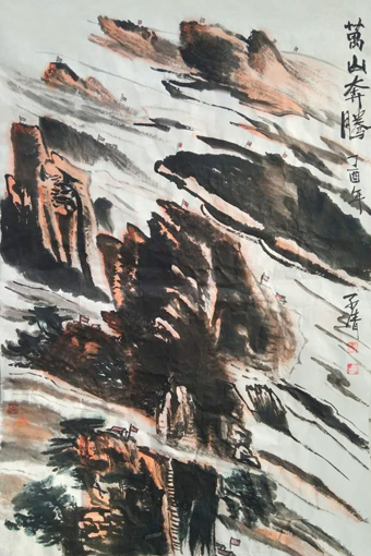 孙子清作品《万山红遍系列之4》