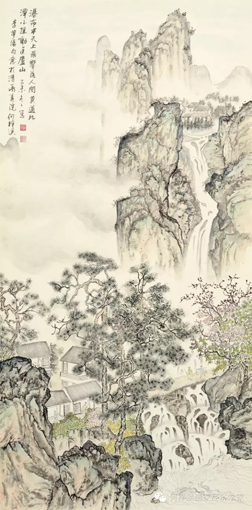 《江山行旅》六条屏之三 68×136cm