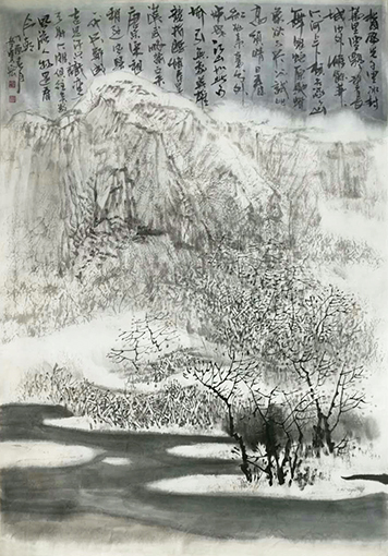 《北国风光》60×90cm