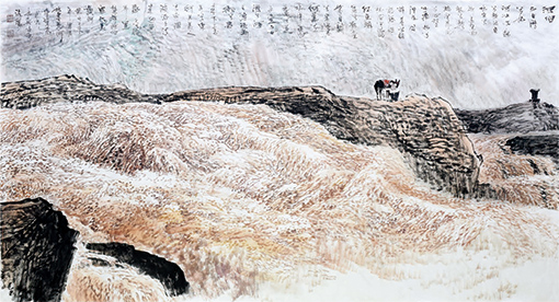 《河伯》180×95cm