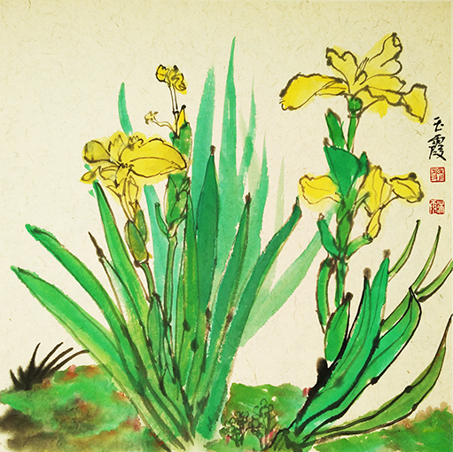 《版纳写生5》2016年尺寸40×40cm-樊玉霞 《版纳写生5》2016年尺寸40×40cm-樊玉霞