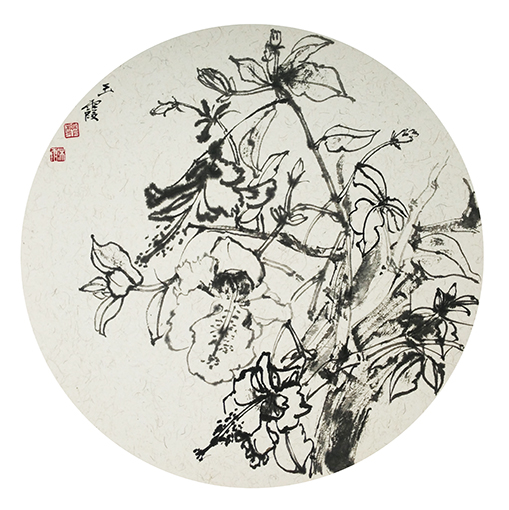 《版纳写生29》2016年尺寸38×38cm-樊玉霞 《版纳写生29》2016年尺寸38×38cm-樊玉霞