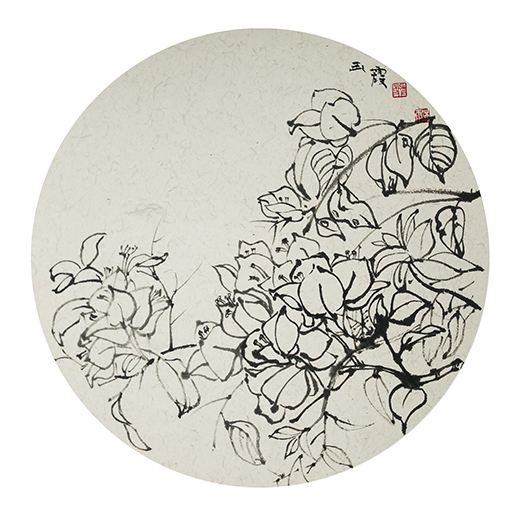 《版纳写生31》2016年尺寸38×38cm-樊玉霞 《版纳写生31》2016年尺寸38×38cm-樊玉霞