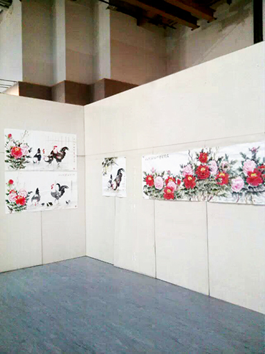 厦门海峡两岸名家书画展--展览现场