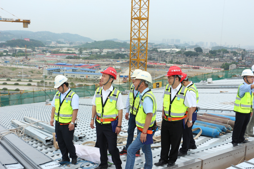 中建钢构华南大区领导赴福建考察基层项目