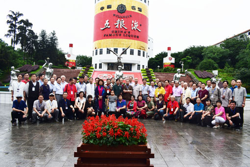 陈志贤老师等艺术家参观五粮液集团留影