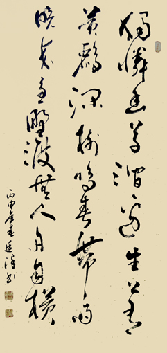 滁州西涧诗(作品净高 116×宽53)