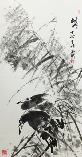 《秋绪》138cm×69cm