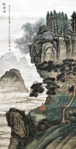 《观云图》140x70cm