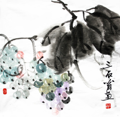舒先惠作品--葡萄硕果