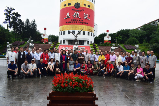 艺术家参观五粮液集团留影