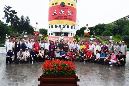 艺术家参观五粮液集团留影