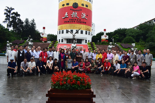 艺术家参观五粮液集团留影