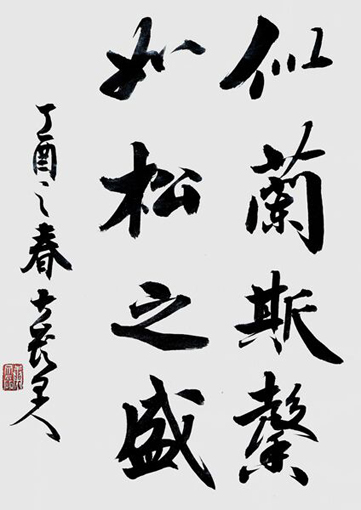 康文磊书法作品1
