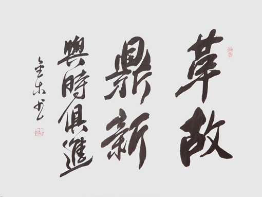 《革故鼎新 与时俱进》