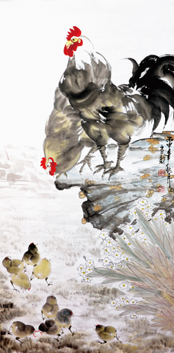 《秋月》78cm×138cm