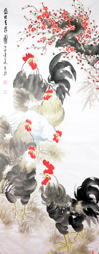 《盛世吉祥图》78cm×138cm