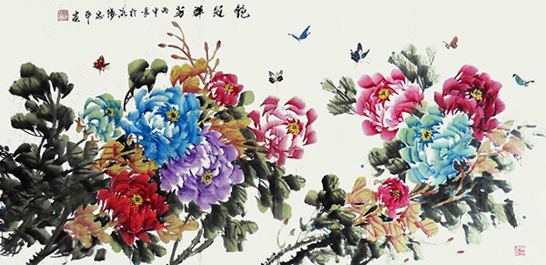 黄忠平作品《艳冠群芳》