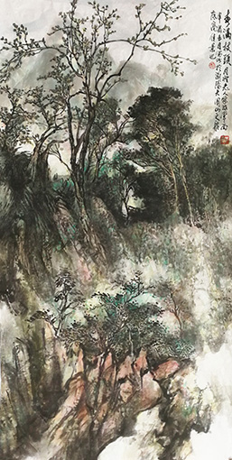 春满枝头139cm×70cm