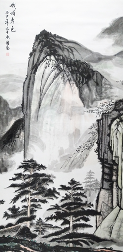 张承国作品《峨嵋秀色》 张承国作品《峨嵋秀色》