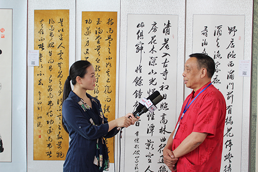 张泗端老师展会现场应邀采访