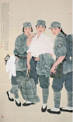 还记得我们吗——纪念新四军建军70周年(国画) 195×115厘米 高云 高云 还记得我们吗——纪念新四军建军70周年(国画) 195×115厘米 高云 高云