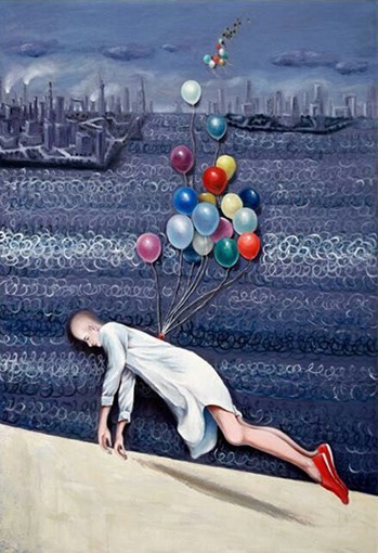 《觅》110cm×80cm 布面油画 2015年 《觅》110cm×80cm 布面油画 2015年