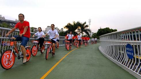 当中国首条空中自行车道遇见全球首创智能单车…