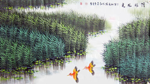 刘炜华《淀畔风光》