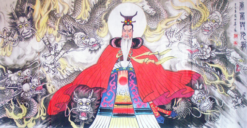 刘炜华《炎帝与九龙》