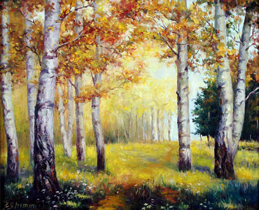 《金秋》50×60cm 2014年