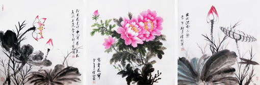 彭泽讯 《花鸟系列》作品