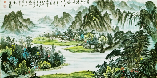 彭泽讯作品 《罗平九龙神韵》