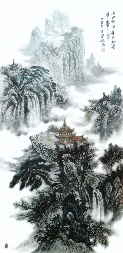 彭泽讯作品 《名山何必去此地》