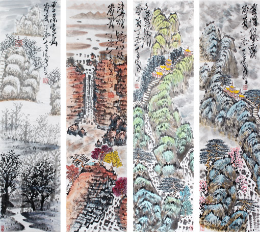 杨涛作品---四季山水之一 杨涛作品---四季山水之一