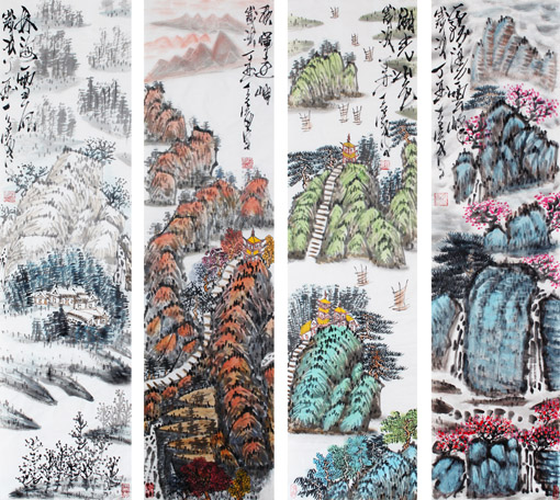 杨涛作品---四季山水之二 杨涛作品---四季山水之二