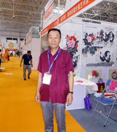 张云国参加广州佛山第十二届艺术博览会 展卖会现场留影 2017.10.13—16