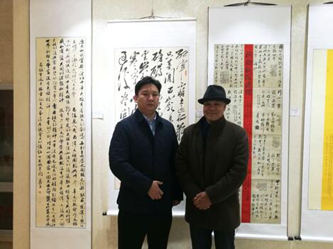 高明柱应邀参加在中国文联文艺家之家举办的“庆祝十九大不忘初心跟党走 企业优秀书画作品展”