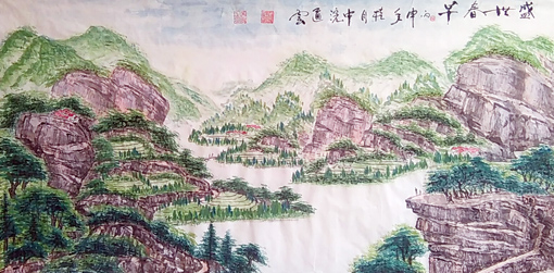 张通云作品 盛世春早