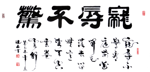 胡德山作品——《宠辱不惊》