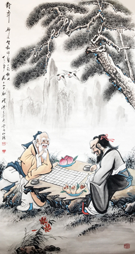 卢成仕作品——《对弈》